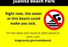 People and Pets Should Stay Out of the Water at Juanita Beach – Metropolis of Kirkland